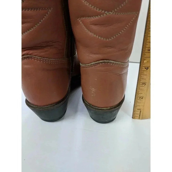 Double H Western Cowboy Boots Womans Size 6 B Brown Leather - Picture 6 of 8